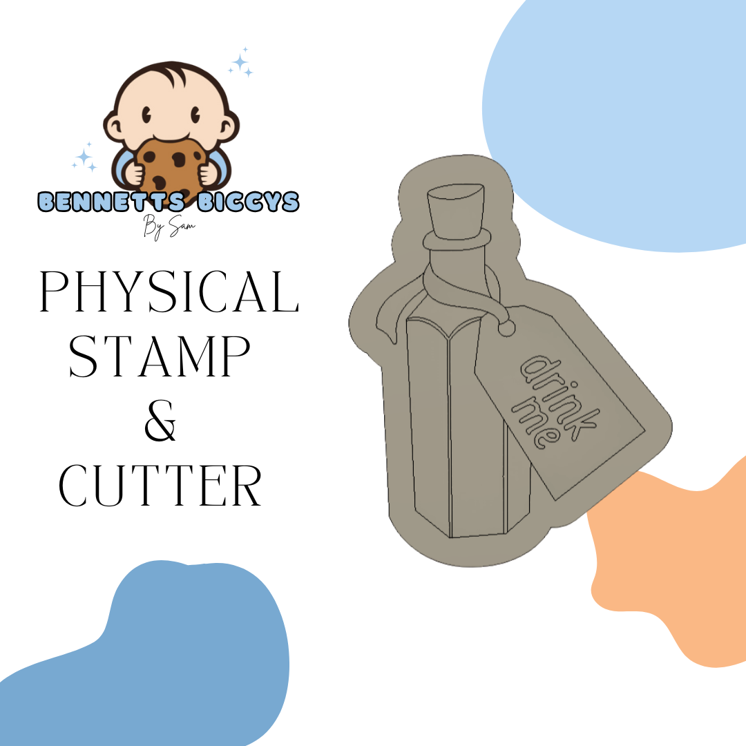 Drink Me Bottle Stamp and Cutter