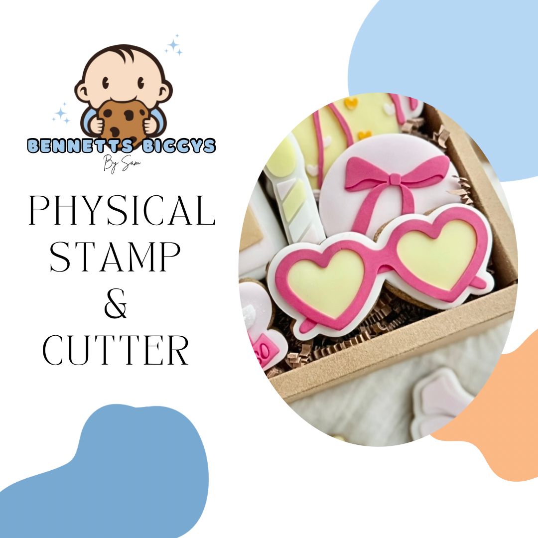 Heart Glasses Stamp and Cutter