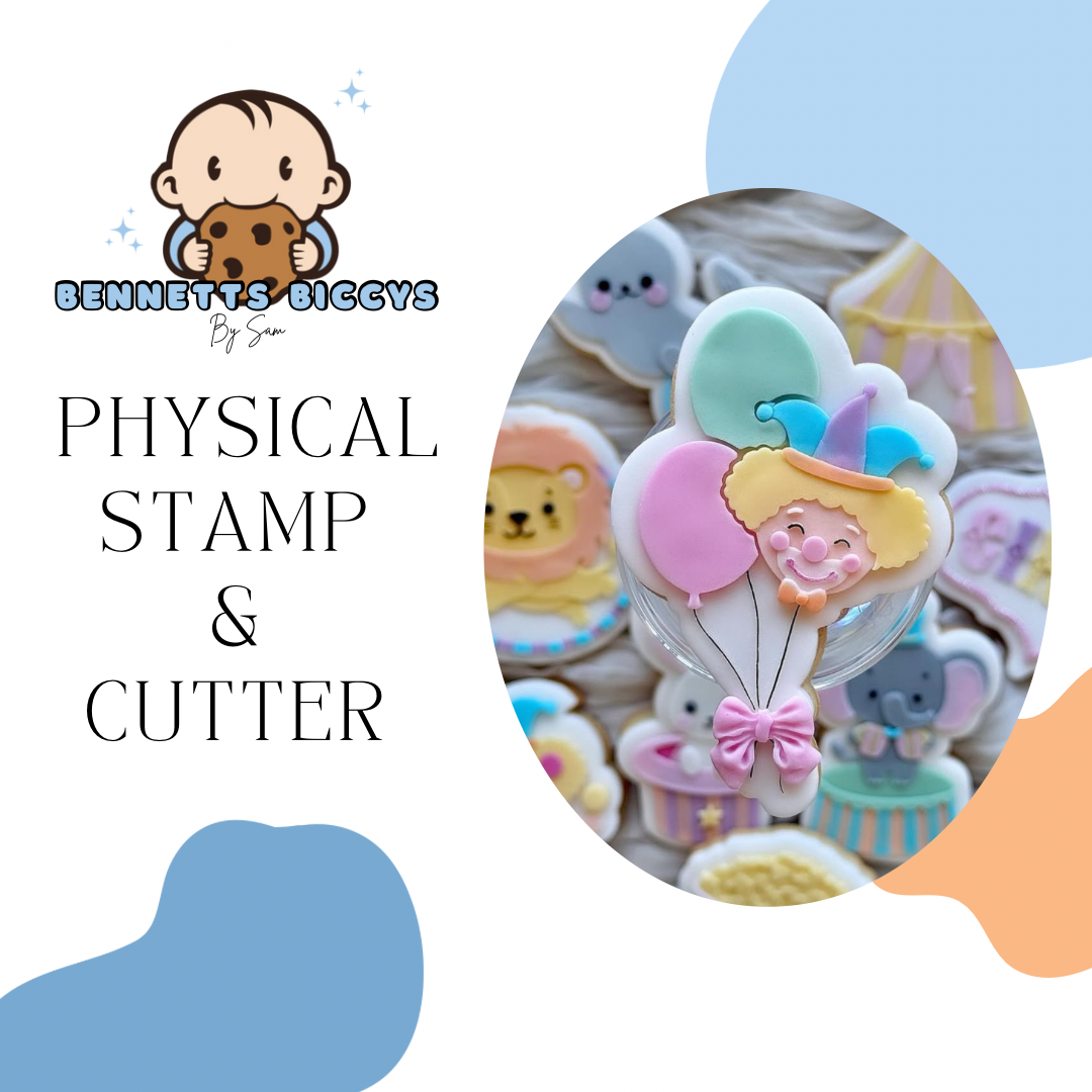 Clown Balloons Stamp & Cutter
