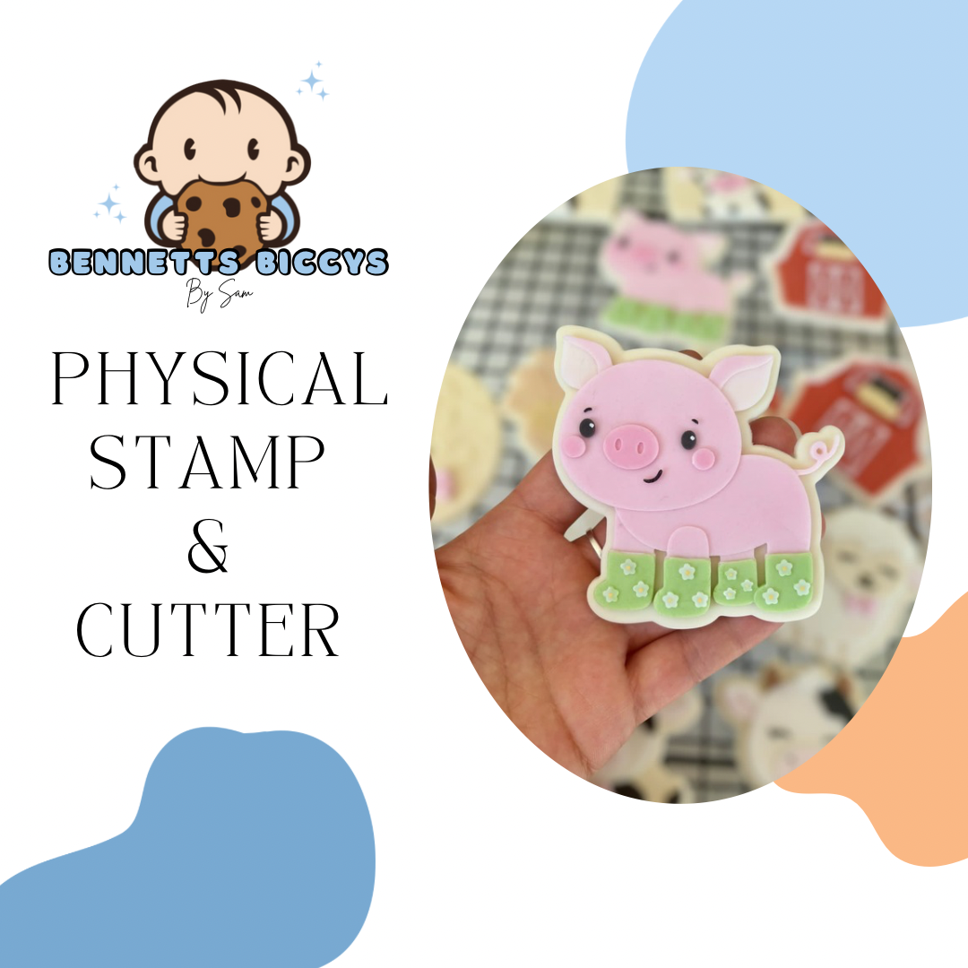 Pig in Wellies Stamp and Cutter