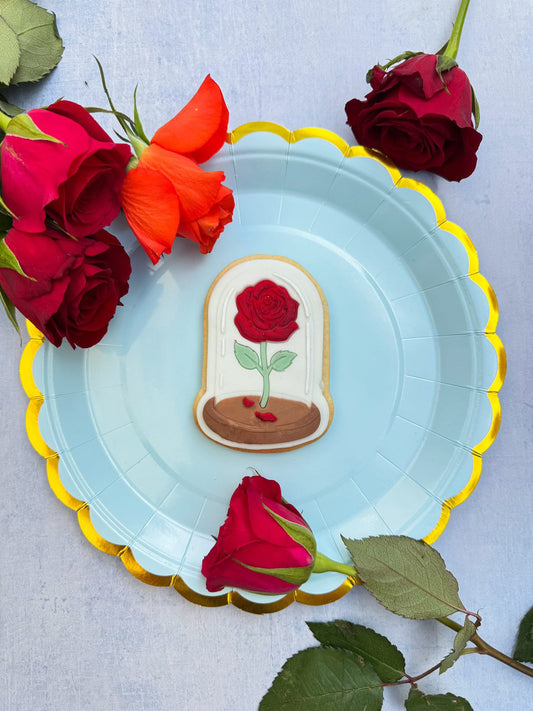 Rose in Glass Stamp and Cutter