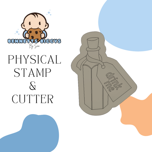 Drink Me Bottle Stamp and Cutter