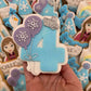 4 Snowflake Balloons