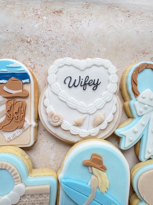 Wifey Cake Stamp and Cutter