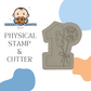 1 with Balloons Stamp and Cutter