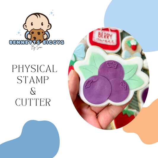 Blueberry Bunch Stamp and Cutter