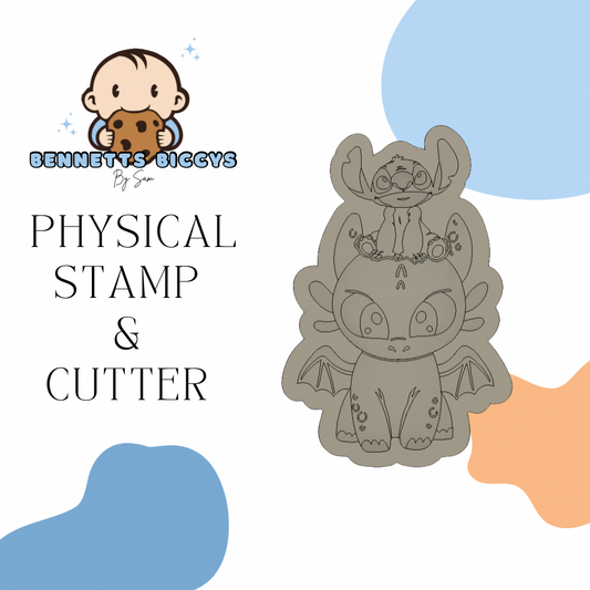 Black Dragon & Blue Alien Stamp and Cutter