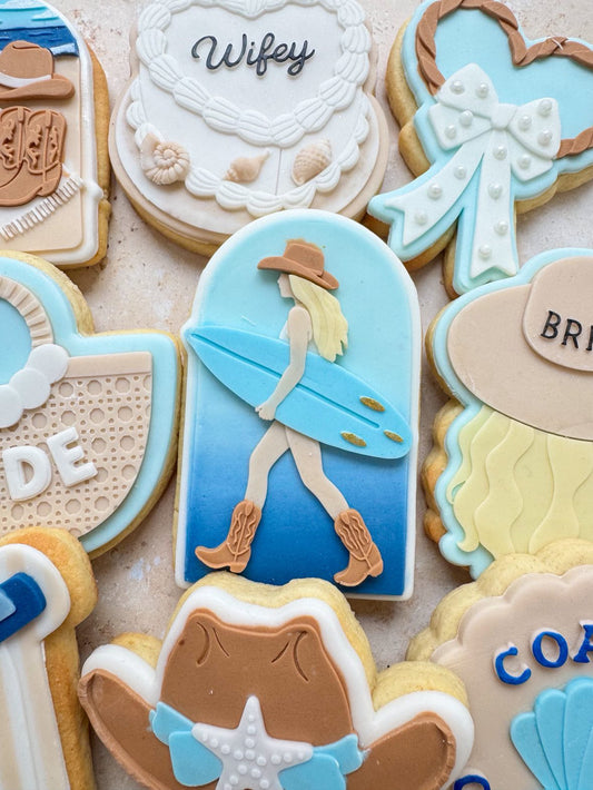 Surfing Cowgirl Stamp and Cutter