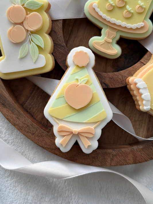 Peach Party Hat Stamp and Cutter