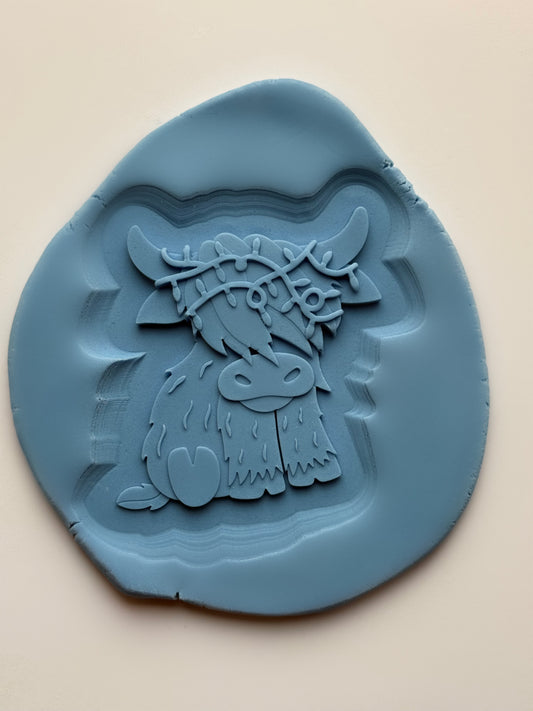 Christmas Highland Cow