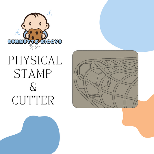 Football in Goal Stamp and Cutter