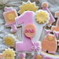 1 with Balloons Stamp and Cutter