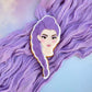 Purple Hair Singer Stamp and Cutter