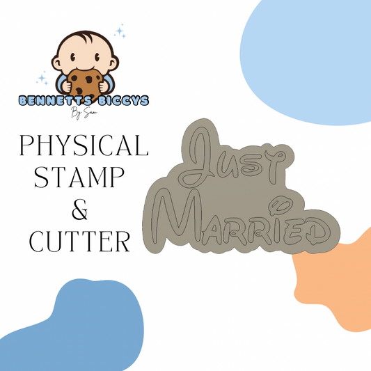 Just Married Stamp and Cutter