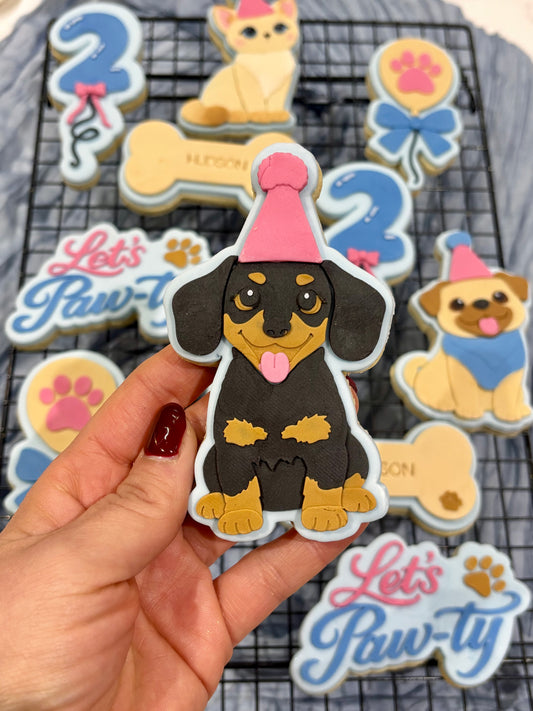 Dachshund in Party Hat