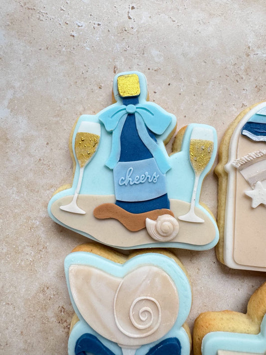 Champagne on the Beach Stamp and Cutter