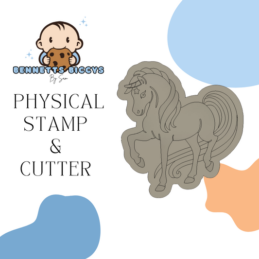 Rainbow Unicorn Stamp & Cutter