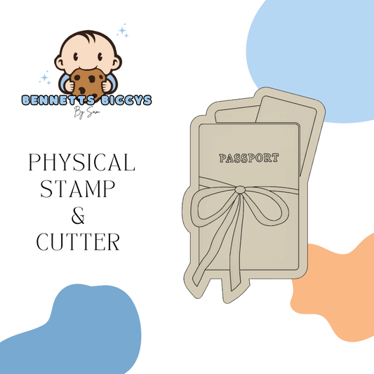 Passport with Bow Stamp and Cutter