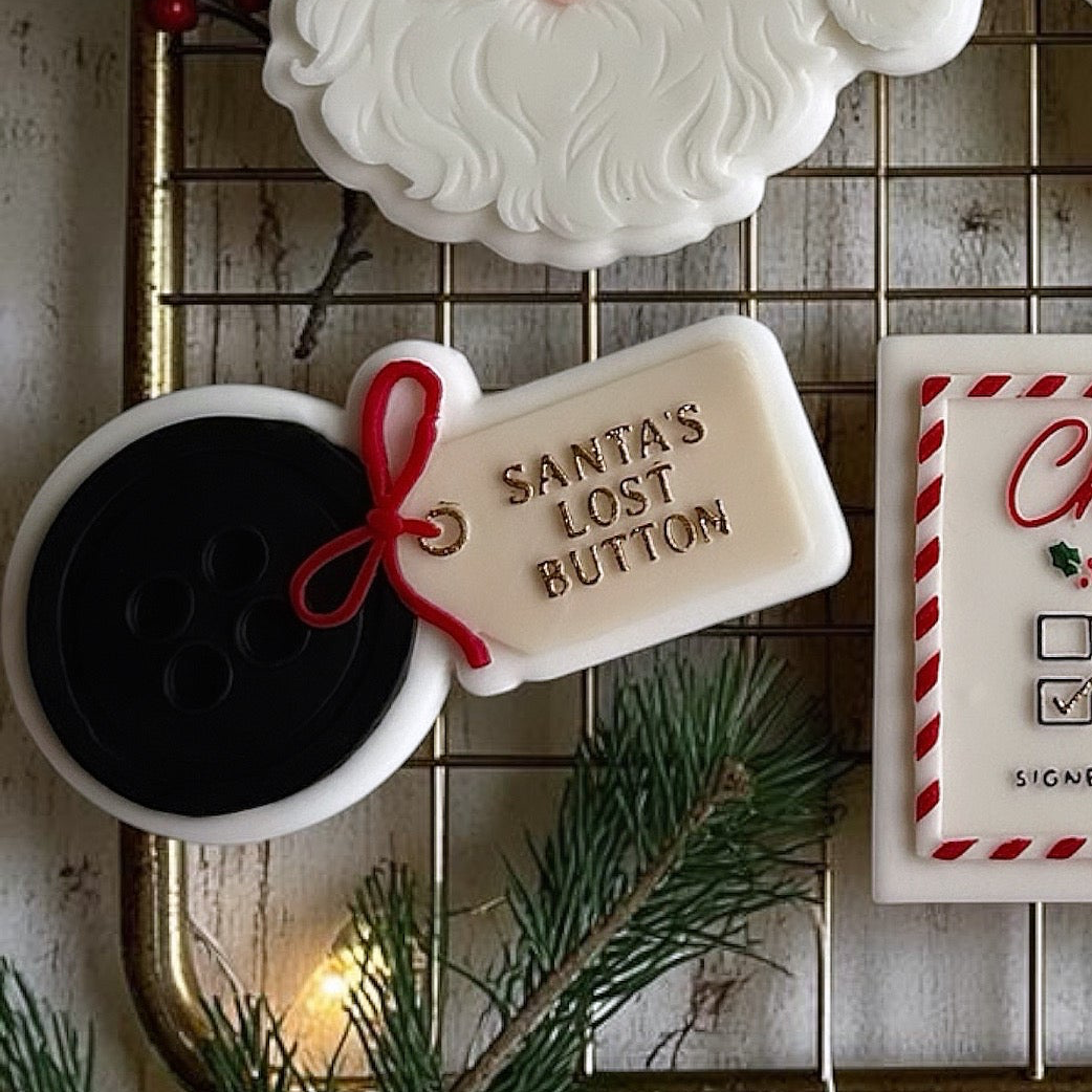 Santa Lost Button