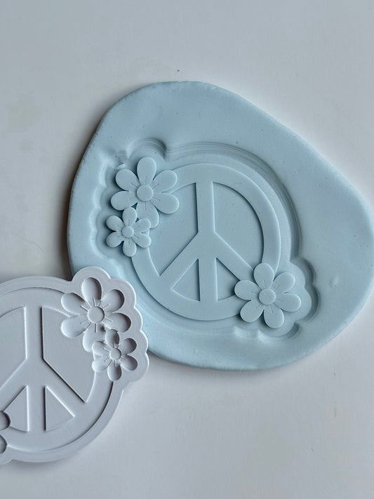 Peace Sign with Flowers