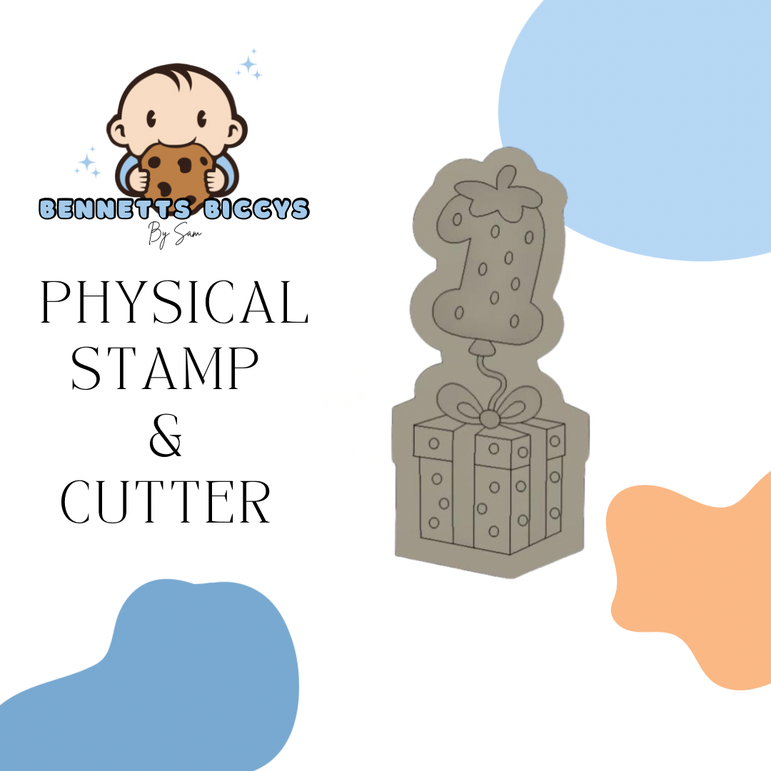 Strawberry Balloon & Gift Stamp and Cutter