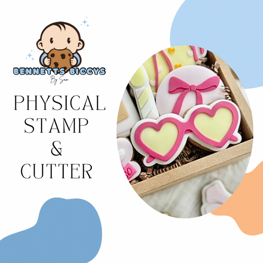 Heart Glasses Stamp and Cutter