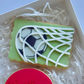 Football in Goal Stamp and Cutter
