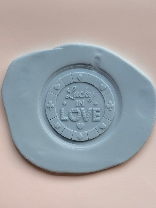 Lucky in Love Poker Chip