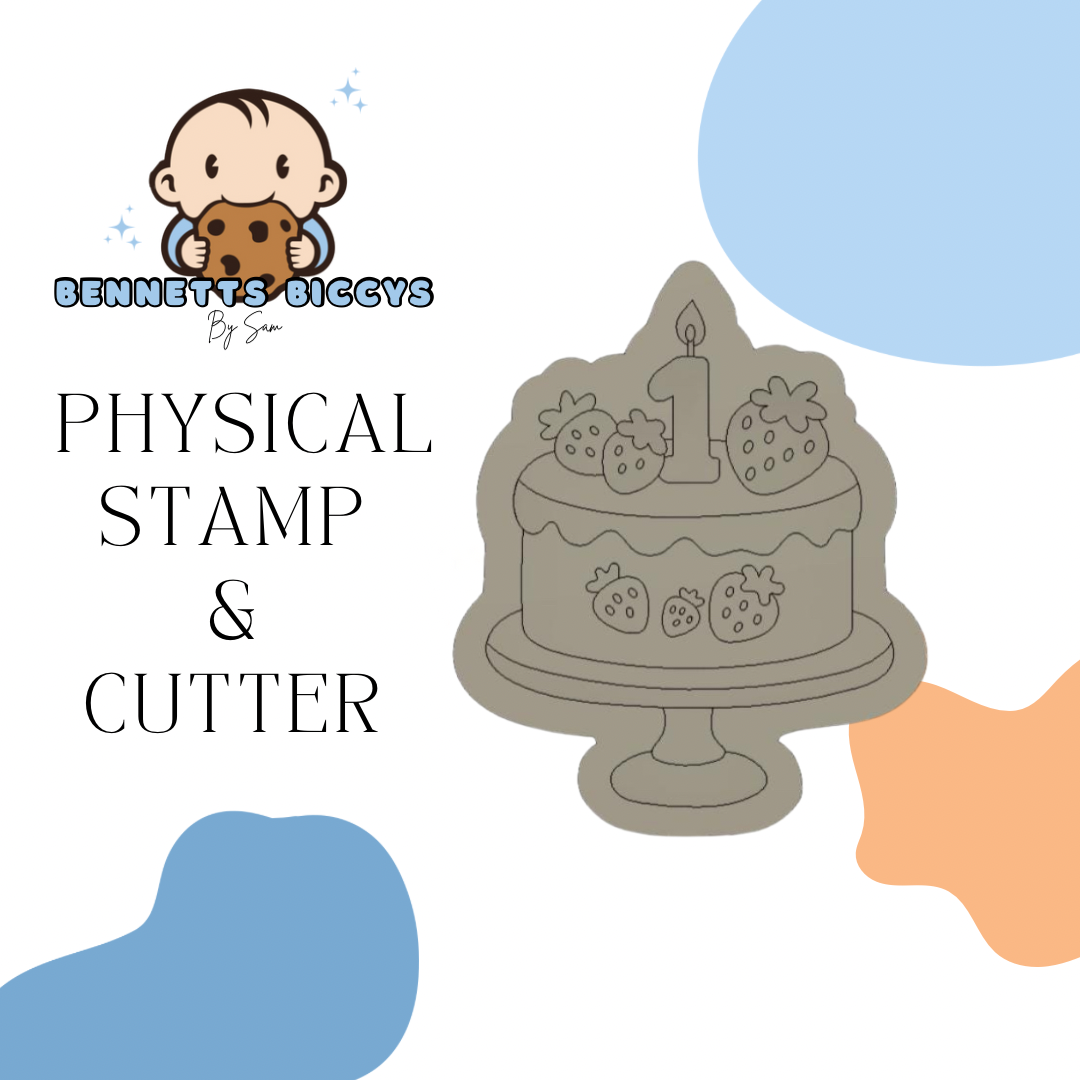 Strawberry Cake Stamp and Cutter