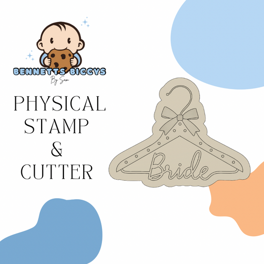 Bride Coat Hanger Stamp and Cutter