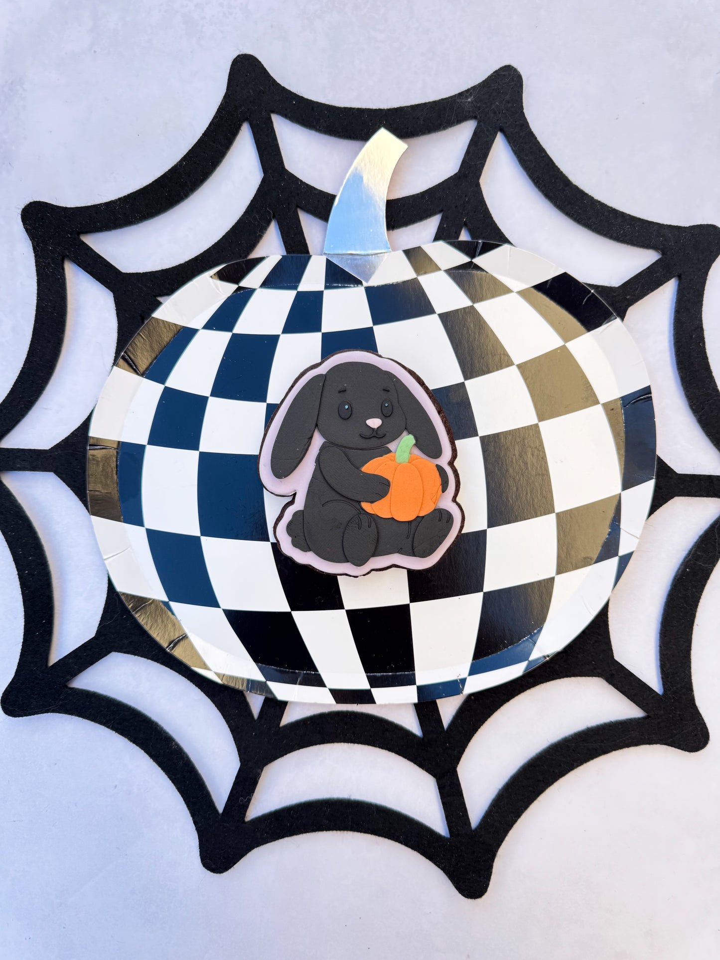 Bunny Plush with Pumpkin