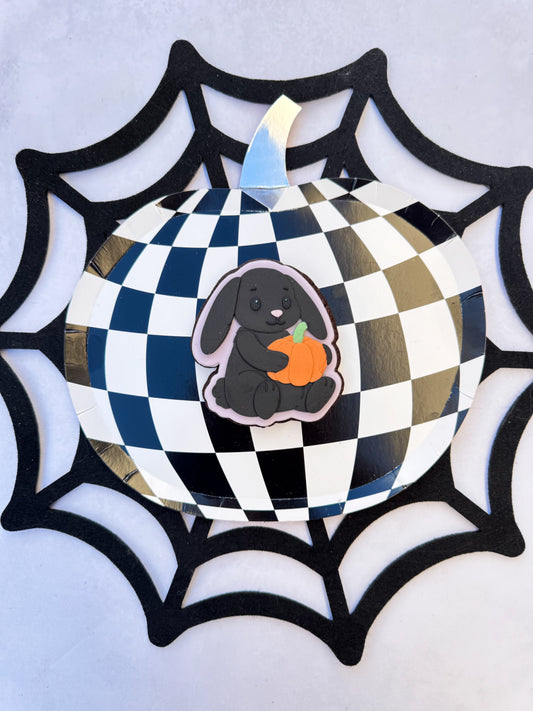 Bunny Plush with Pumpkin