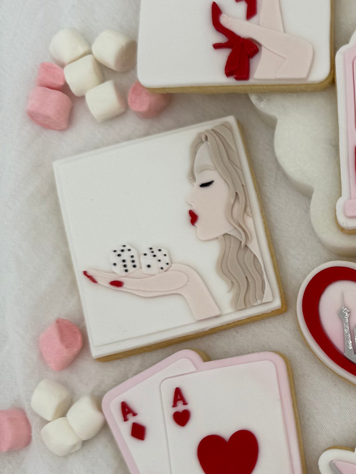 Girl Blowing Dice