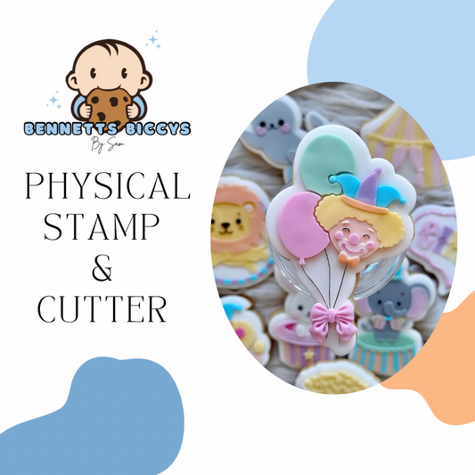 Clown Balloons Stamp & Cutter