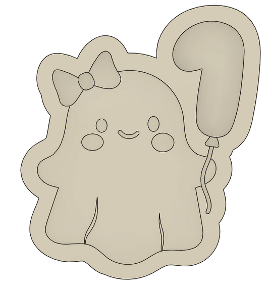 Ghost with balloon