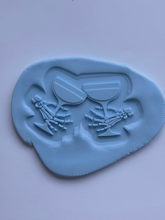 Skeleton Hands Clinking