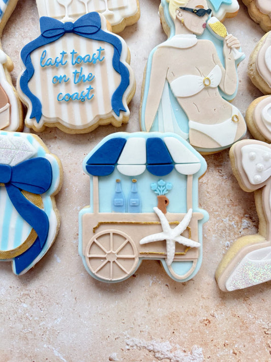 Champagne Cart Stamp and Cutter