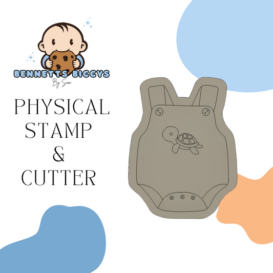Turtle Romper Stamp and Cutter