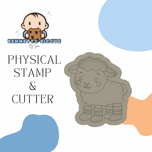 Lamb in Wellies Stamp and Cutter