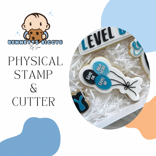Gaming Balloons Stamp & Cutter
