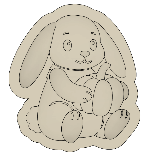 Bunny Plush with Pumpkin