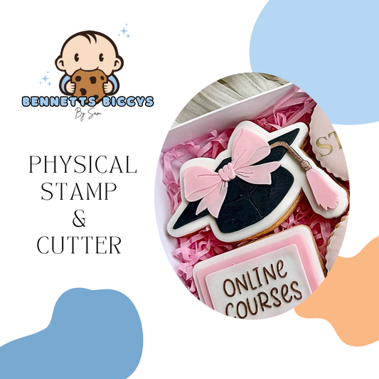 Girly Grad Cap Stamp and Cutter