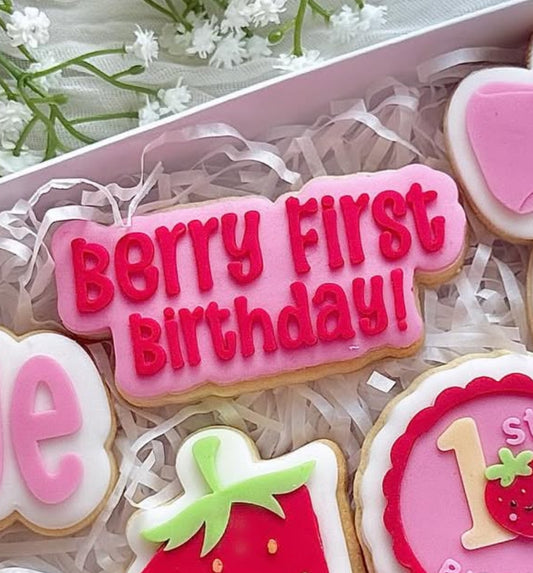 Berry First Birthday Stamp and Cutter