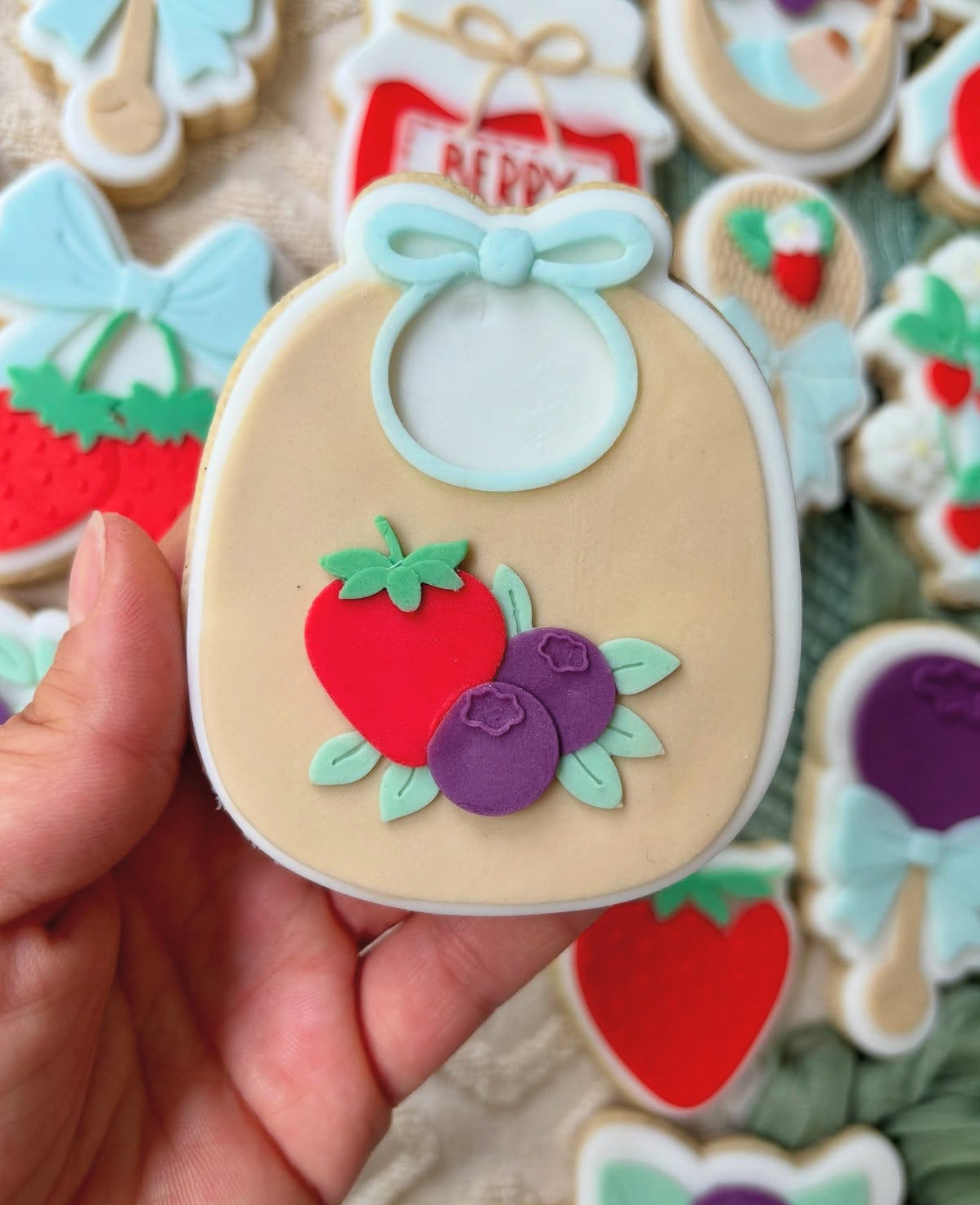 Berry Baby Bib Stamp and Cutter