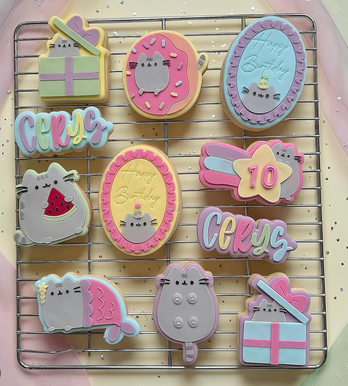 PRELOVED PUSHEEN FULL SET stamp & cutters