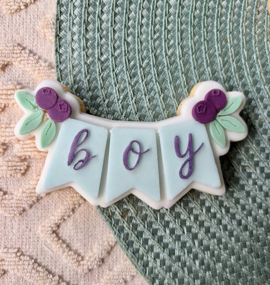 Blueberry Boy Bunting Stamp and Cutter