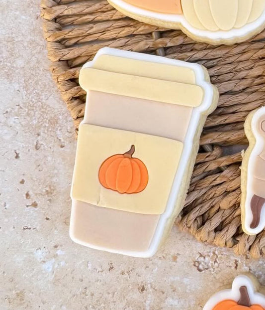 Pumpkin Coffee Cup Stamp and Cutter