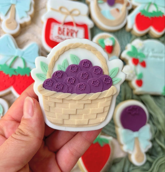Blueberry Basket Stamp and Cutter