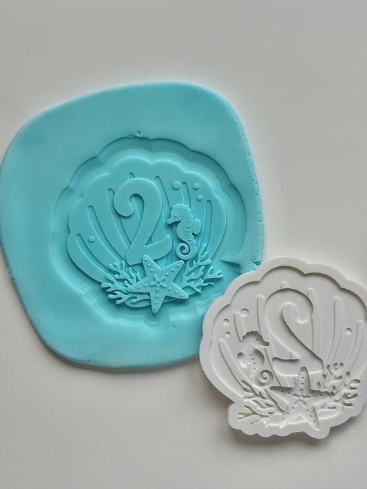 Mermaid Shell 2 Stamp and Cutter