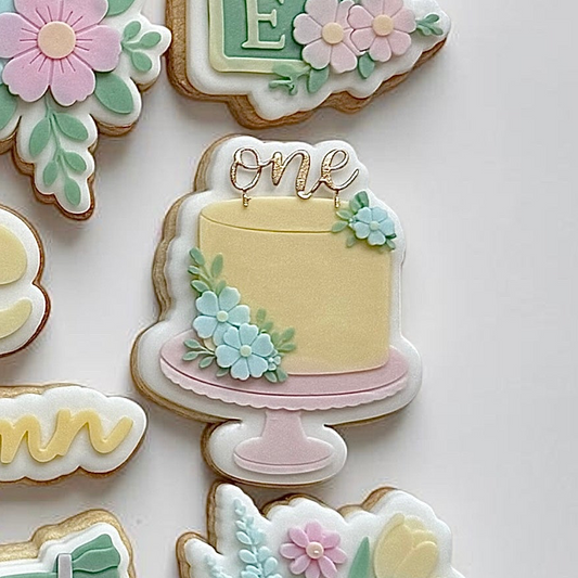 Floral One Cake